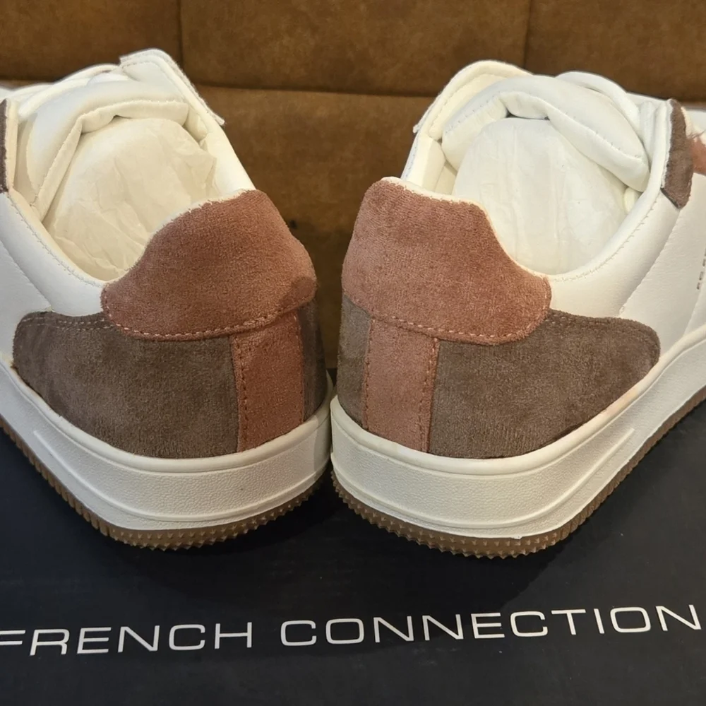 NEW!! French Connection Brie Court Women's Lace-up Sneakers Multi Retro - Picture 3 of 11